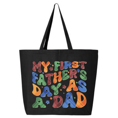 Retro My First Fathers Day As A Dad 25L Jumbo Tote