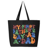 Retro My First Fathers Day As A Dad 25L Jumbo Tote