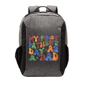 Retro My First Fathers Day As A Dad Vector Backpack