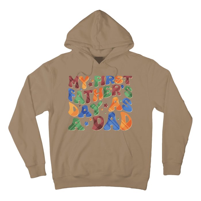 Retro My First Fathers Day As A Dad Hoodie