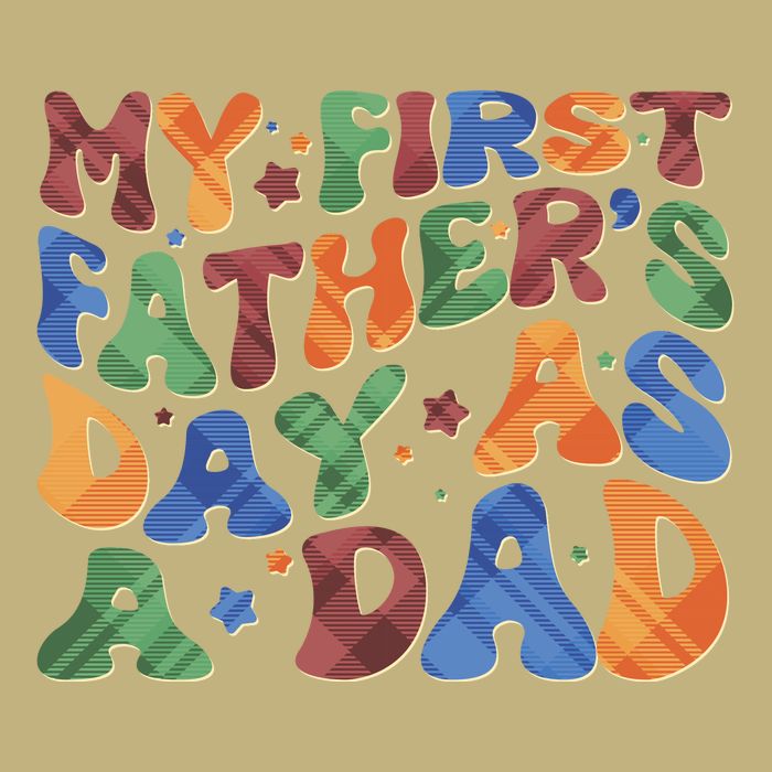 Retro My First Fathers Day As A Dad Button