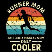 Runner Mom Funny Marathon Running Jogging Mothers Day 16 in Basic Backpack