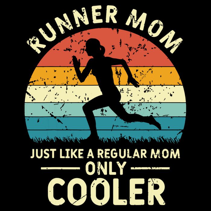 Runner Mom Funny Marathon Running Jogging Mothers Day 16 in Basic Backpack