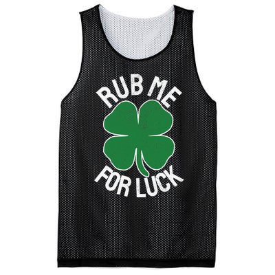 Rub Me For Luck St Patrick's Day Funny Adult Humor Mesh Reversible Basketball Jersey Tank