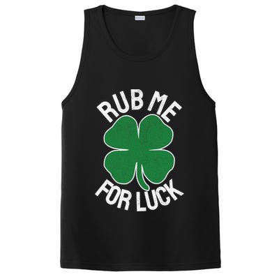 Rub Me For Luck St Patrick's Day Funny Adult Humor PosiCharge Competitor Tank