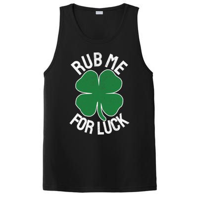 Rub Me For Luck St Patrick's Day Funny Adult Humor PosiCharge Competitor Tank