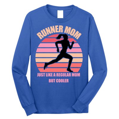 Runner Mom Funny Marathon Running Jogging Mothers Day Gift Long Sleeve Shirt
