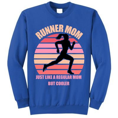 Runner Mom Funny Marathon Running Jogging Mothers Day Gift Tall Sweatshirt