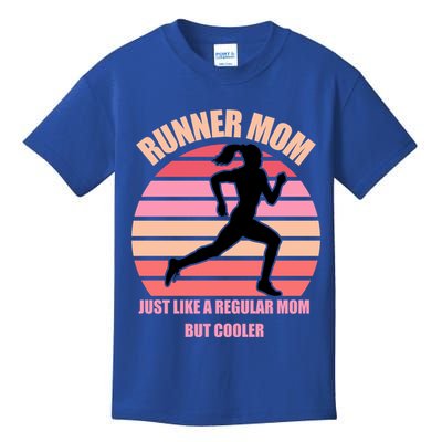 Runner Mom Funny Marathon Running Jogging Mothers Day Gift Kids T-Shirt