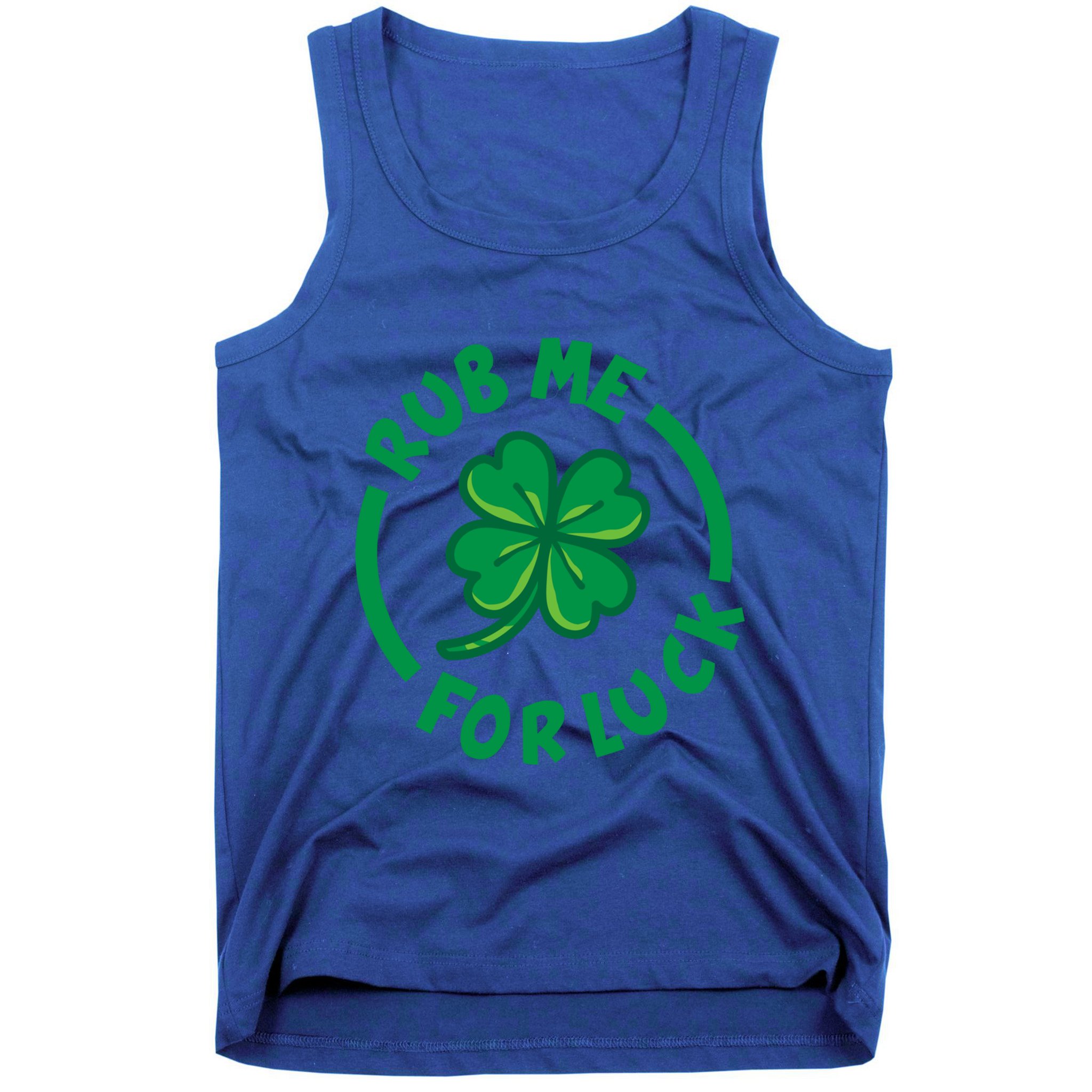 Rub Me For Luck Clover Lucky Symbol Gift Tank Top