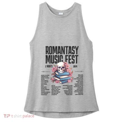 Romantasy Music Fest Book Tropes Smut Gift Dark Romance Reader Ladies PosiCharge Tri-Blend Wicking Tank