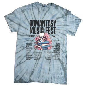 Romantasy Music Fest Book Tropes Smut Gift Dark Romance Reader Tie-Dye T-Shirt