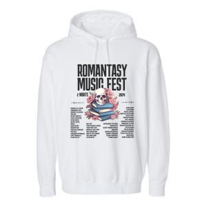 Romantasy Music Fest Book Tropes Smut Gift Dark Romance Reader Garment-Dyed Fleece Hoodie