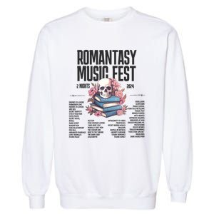 Romantasy Music Fest Book Tropes Smut Gift Dark Romance Reader Garment-Dyed Sweatshirt