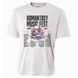 Romantasy Music Fest Book Tropes Smut Gift Dark Romance Reader Cooling Performance Crew T-Shirt