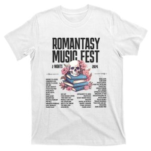 Romantasy Music Fest Book Tropes Smut Gift Dark Romance Reader T-Shirt