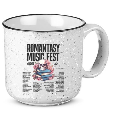 Romantasy Music Fest Book Tropes Smut Gift Dark Romance Reader 15oz Campfire Ceramic Mug