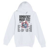 Romantasy Music Fest Book Tropes Smut Gift Dark Romance Reader Premium Pullover Hoodie