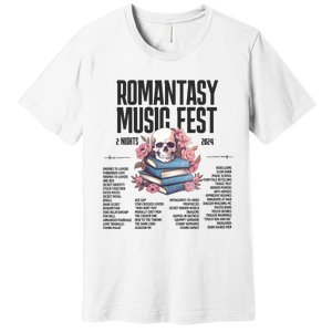 Romantasy Music Fest Book Tropes Smut Gift Dark Romance Reader Premium T-Shirt