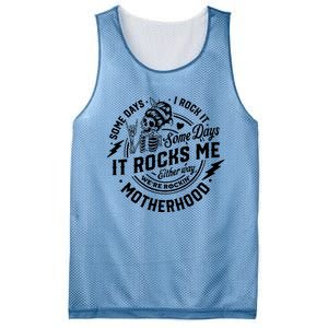 Rocking Motherhood Funny Mom Life Mesh Reversible Basketball Jersey Tank