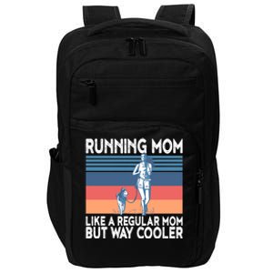 Runner Mom Funny Marathon Running Jogging Gift Impact Tech Backpack