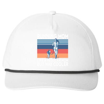 Runner Mom Funny Marathon Running Jogging Gift Snapback Five-Panel Rope Hat