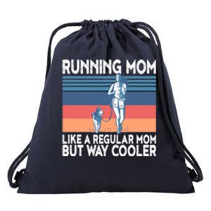 Runner Mom Funny Marathon Running Jogging Gift Drawstring Bag