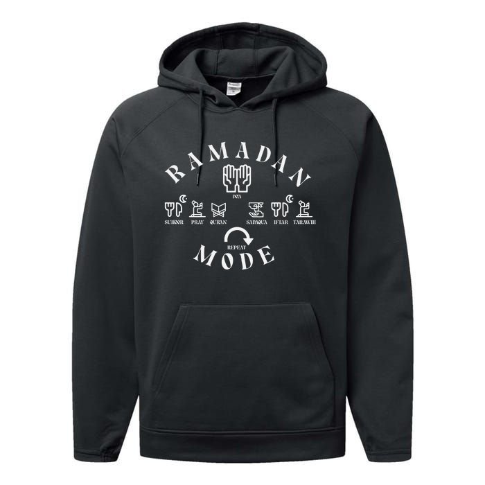 Ramadan Mode Family Mubarak Performance Fleece Hoodie