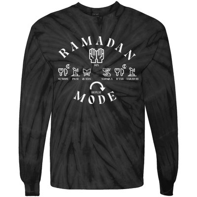 Ramadan Mode Family Mubarak Tie-Dye Long Sleeve Shirt