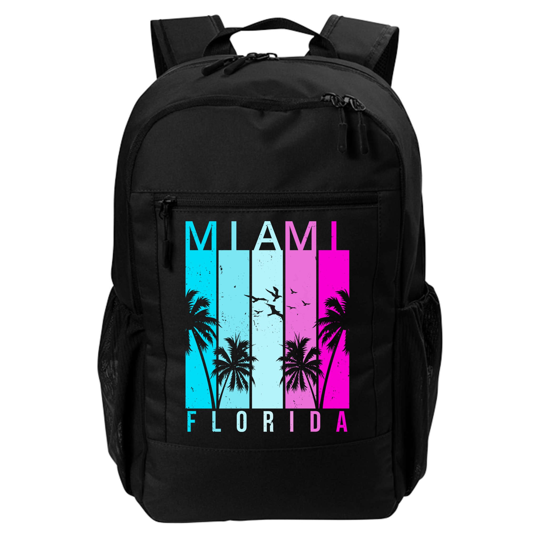 Retro Miami Florida Summer Neon Colors Backpack