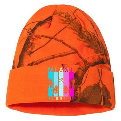 Retro Miami Florida Summer Neon Colors Kati Licensed 12" Camo Beanie