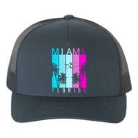 Retro Miami Florida Summer Neon Colors Yupoong Adult 5-Panel Trucker Hat