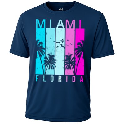 Retro Miami Florida Summer Neon Colors Performance Shirt