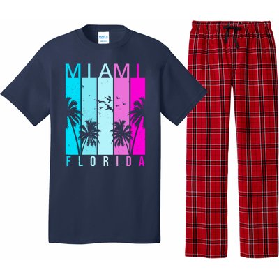 Retro Miami Florida Summer Neon Colors Pajama Set