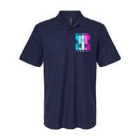 Retro Miami Florida Summer Neon Colors Softstyle Adult Sport Polo