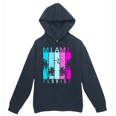 Retro Miami Florida Summer Neon Colors Urban Pullover Hoodie