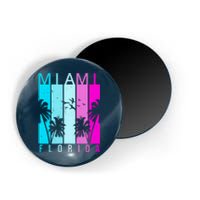 Retro Miami Florida Summer Neon Colors Magnet