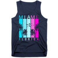 Retro Miami Florida Summer Neon Colors Tank Top