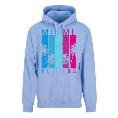 Retro Miami Florida Summer Neon Colors Unisex Surf Hoodie