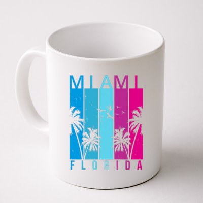 Retro Miami Florida Summer Neon Colors Coffee Mug