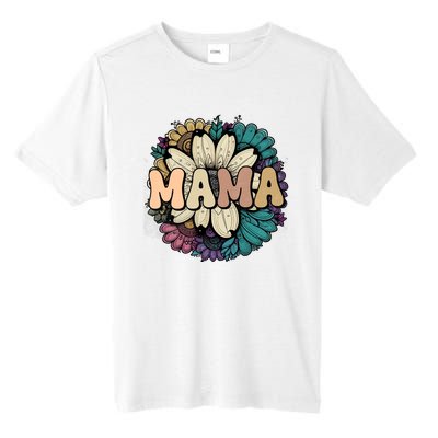 Retro Mama Floral Vintage Mom Flower Tall Fusion ChromaSoft Performance T-Shirt