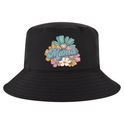 Retro Mama Floral Vintage Mom Flower Cool Comfort Performance Bucket Hat