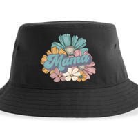 Retro Mama Floral Vintage Mom Flower Sustainable Bucket Hat