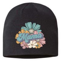 Retro Mama Floral Vintage Mom Flower Sustainable Beanie