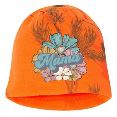 Retro Mama Floral Vintage Mom Flower Kati - Camo Knit Beanie