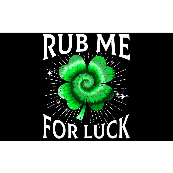 Rub Me For Luck St Patricks Day Lucky Irish Shamrock Tie Dye Bumper Sticker