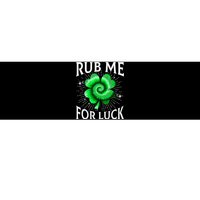 Rub Me For Luck St Patricks Day Lucky Irish Shamrock Tie Dye Bumper Sticker