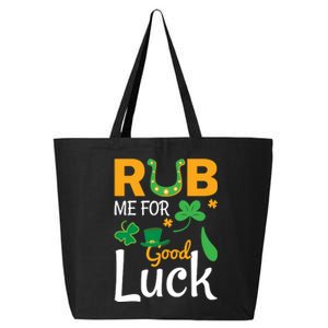 Rub Me For Good Luck St Patricks Day 25L Jumbo Tote