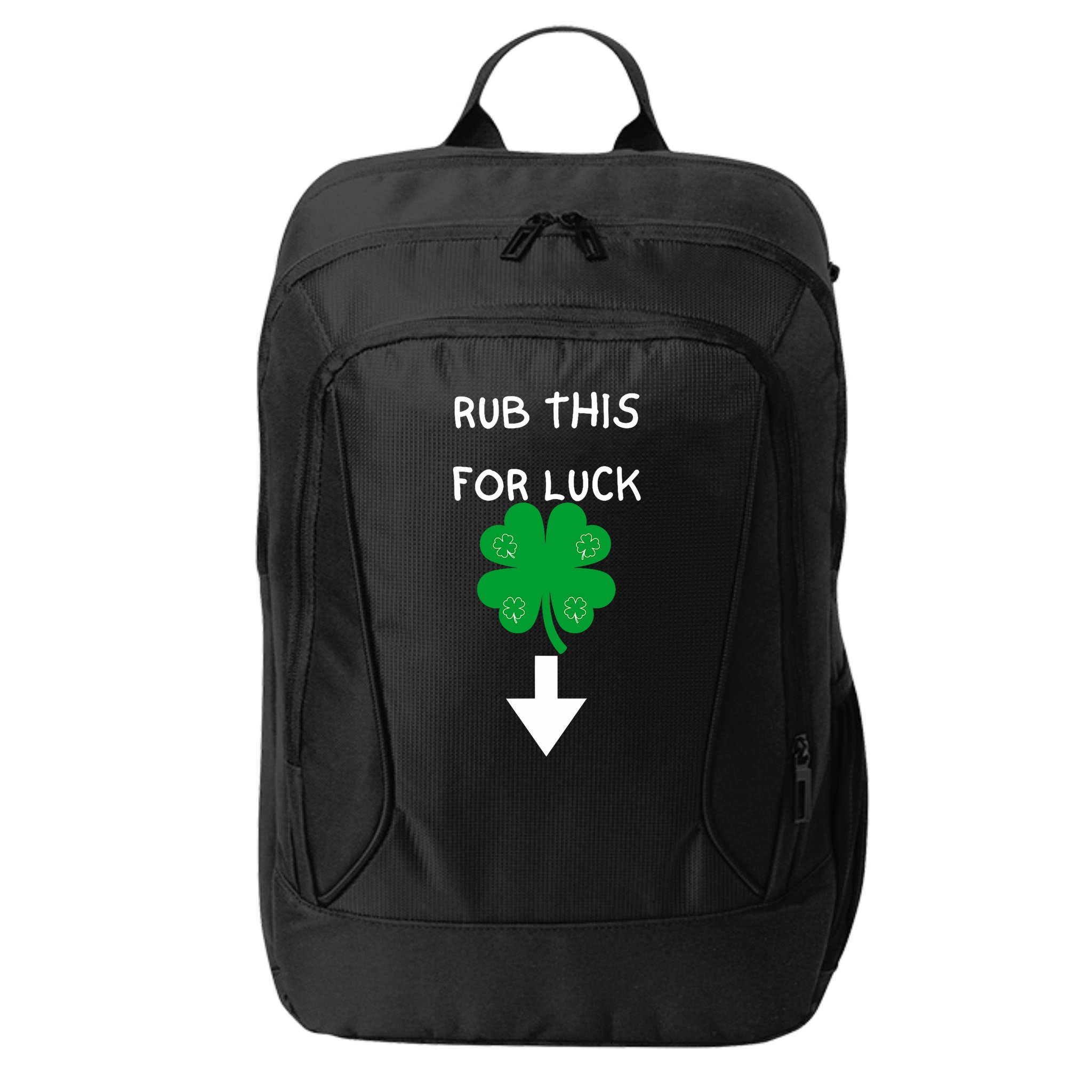 Rub Me For Luck Funny Design Funny Saint Patricks Day City Backpack