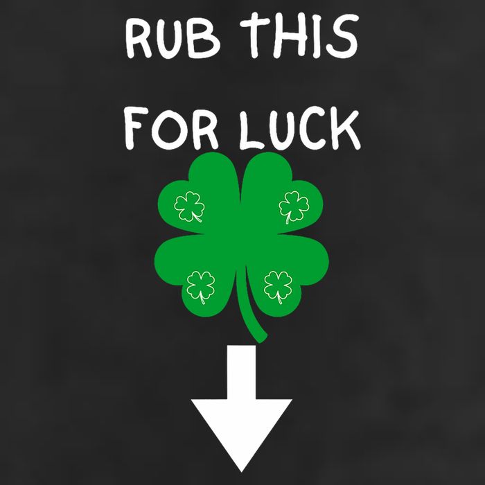 Rub Me For Luck Funny Design Funny Saint Patricks Day Adult Drive Performance Visor